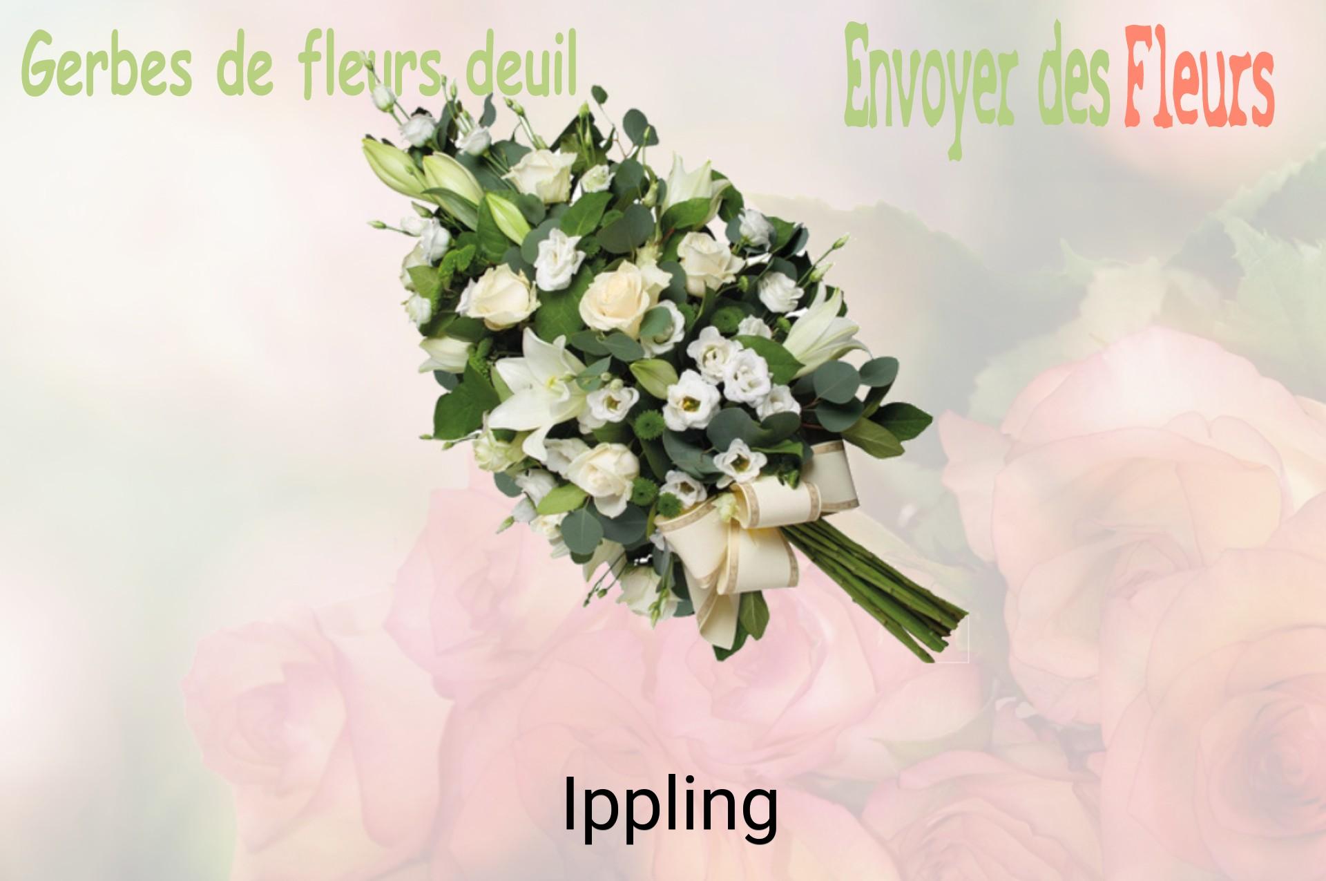 Gerbe de fleurs de deuil livrée à Ippling